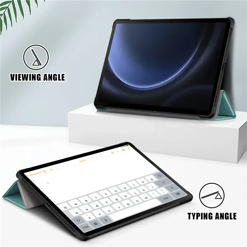 Capa para Tablet Smart Folio Magnética Suporte Dobrável Samsung Galaxy Tab s9 fe S9fe 10.9 2023 - Imagem 6