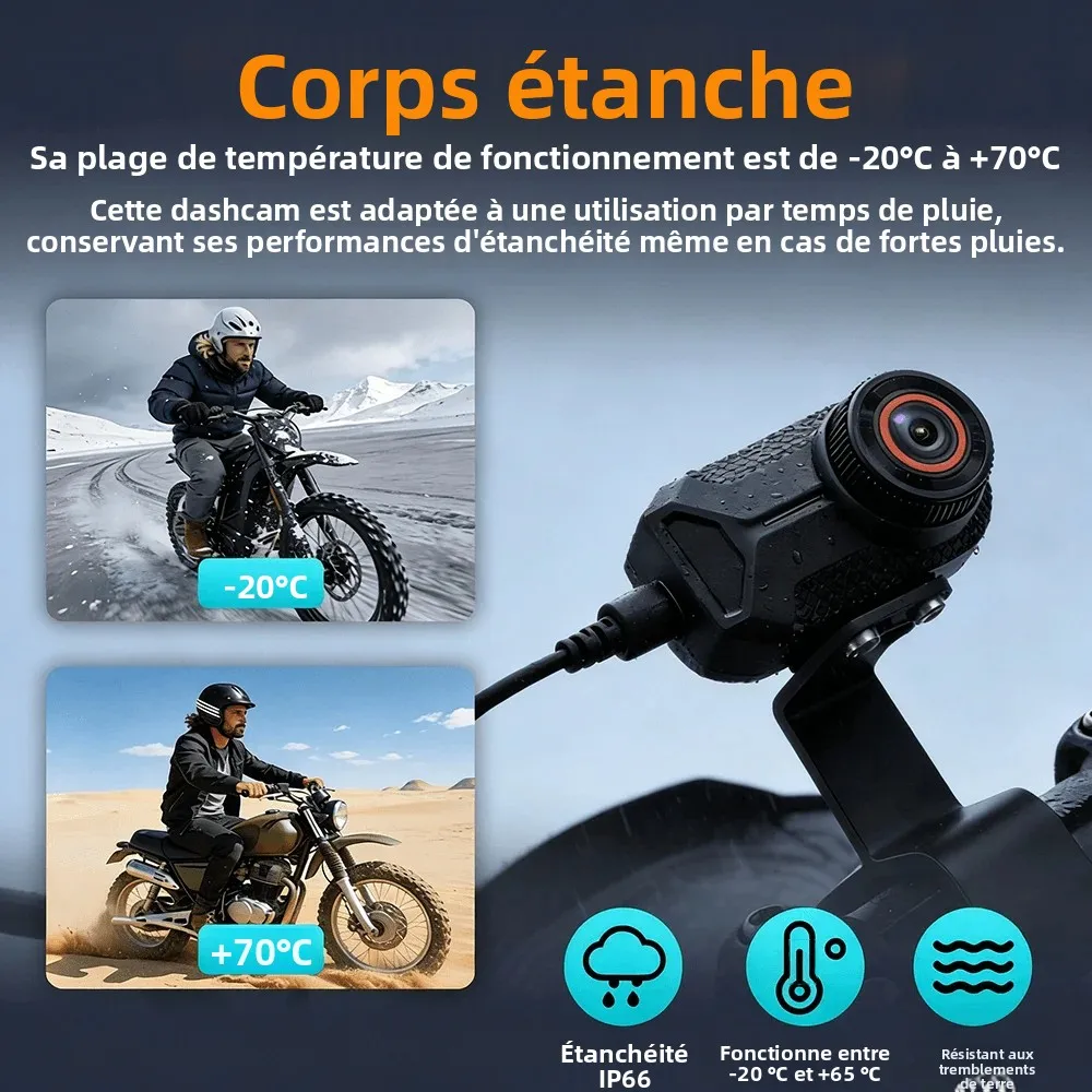 Caméra Action 4K 30fps avec Écran Tactile et Stabilisation EIS