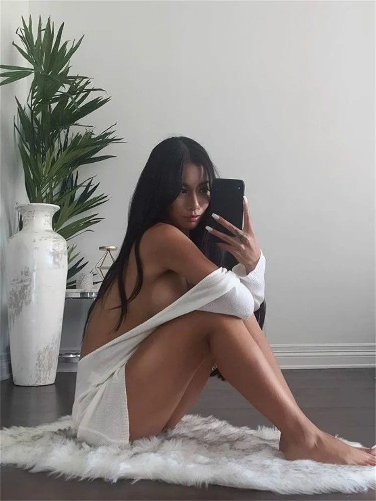 Women Sexy Backless Dress Summer Long Sleeve Solid Color See Through Club Beach Mini Dress Beachwear Bikini Cover-ups - Image 4