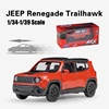 1/36 Jeep Renegade Trailhawk SUV Sport Toy Car Model Welly Diecast Vehicle Miniature Pull Back Collection Gift For Children Boys 5