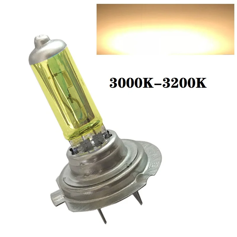 2-Pack 6000K Ultra-Bright White Halogen Headlight Bulbs - 12V Car Replacement Lamps