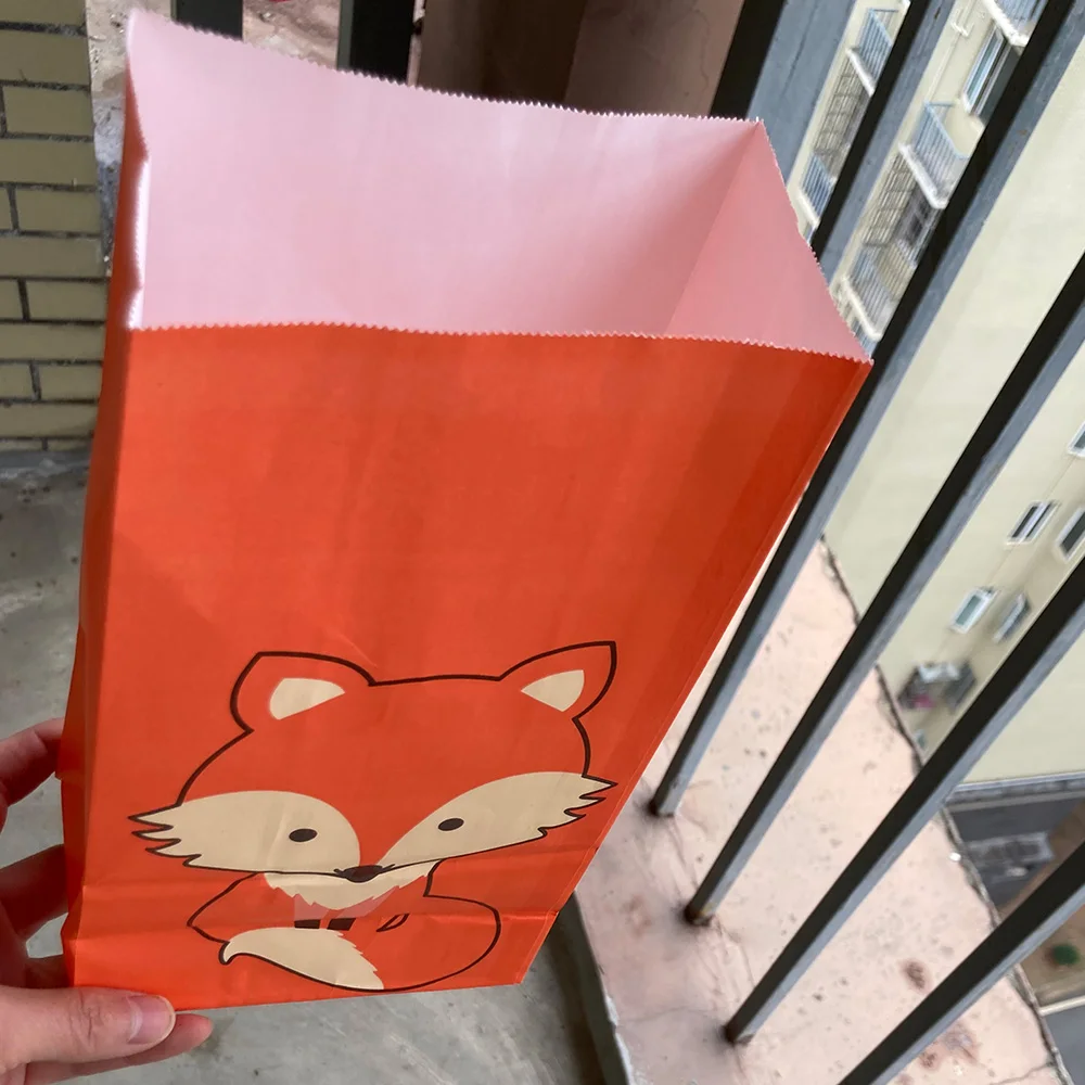 Fox Birthday Decorations Balloon Cupcake Toppers Woodland Animals Theme  Party Dress Up Supplies Fox Paper Lantern Kids Gifts - AliExpress