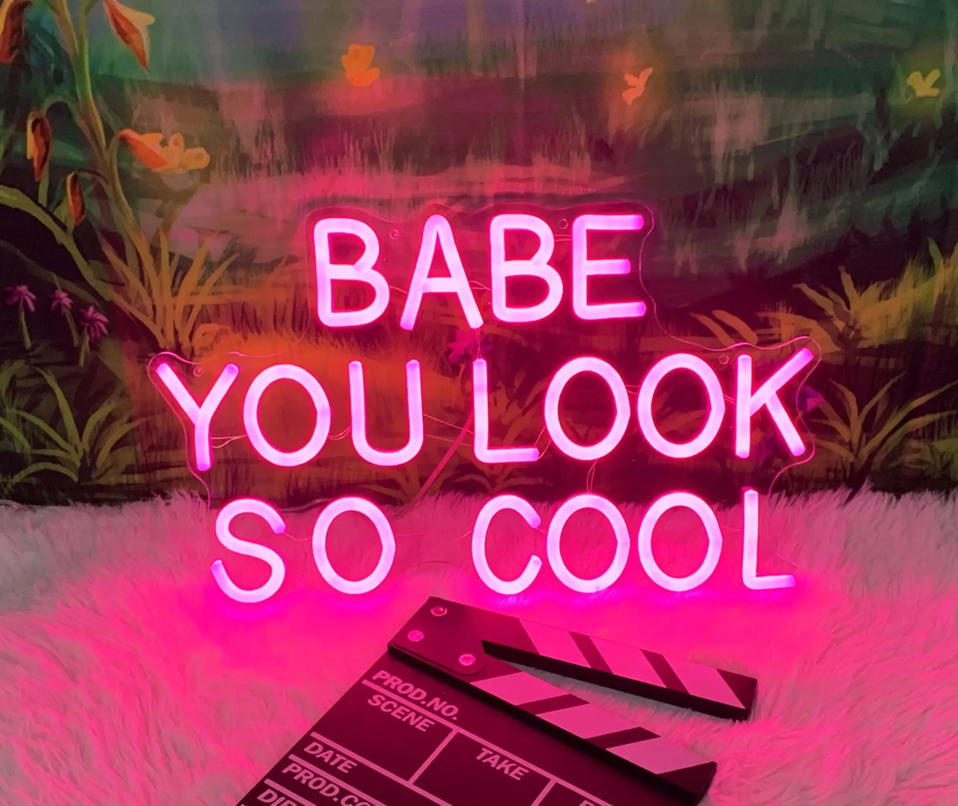 

Babe You Look So Cool Custom Neon Sign Neon Sign Wall Decor Neon Sign Art Custom Logo Neon Sign Babe you look So Cool Neon Signs