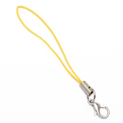 Lanyard Straps with Lobster Clasp for DIY Keychain and Jewelry Crafting (Gold yellow)