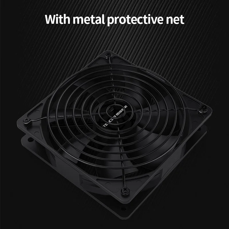 Teucer-high Velocidade Case Fan 12cm 3000rpm 12cm Chassis de Pinos Fonte de Alimentação Rolamento Hidráulico 12v 4pin Pwm Liquid Cooling Ventilator - Imagem 6