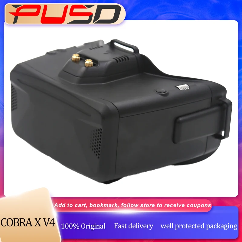 Lunettes FPV SKYZONE Cobra X V4 5.8G Steadyview DVR Tracking
