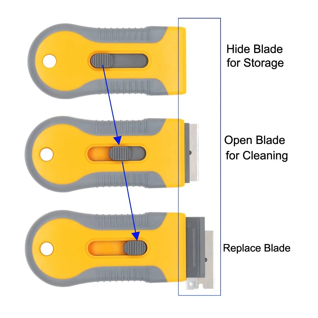 Window Glass Glue Sticker Remover Car Auto Cleaning Razor Scraper Fiber Vinyl Wrap Film Oven Tint Clean Squeegee Tool razor blade scraper car sticker remover razor blade scrapers window scraper tool window scraper window tinting squeegee vinyl squeegee car film scraper car vinyl scraper glue removal scraper automotive film tools window tint squeegee