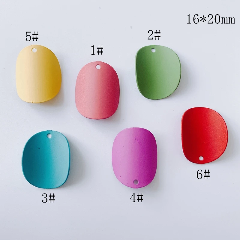 

Retro Spray Paint Matte Arc Iron Metal Spray Paint Pendant Material Earring Accessories
