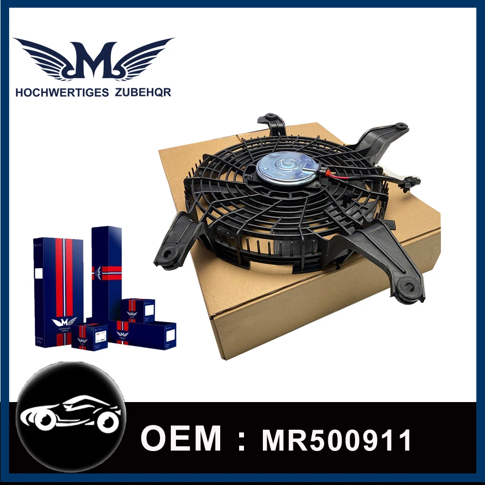 M Air Conditioner Condenser Fan Motor And Shroud for Mitsubishi Pajero Montero 3 4 III IV V73 V75 V77 V78 2000-2015 MR500911