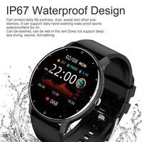 LIGE Smart Watch Women Men Full Touch Screen Bluetooth 5.2 Call Waterproof Watches Sports Fitness Tracker Factory IP67 ZL02 New 2