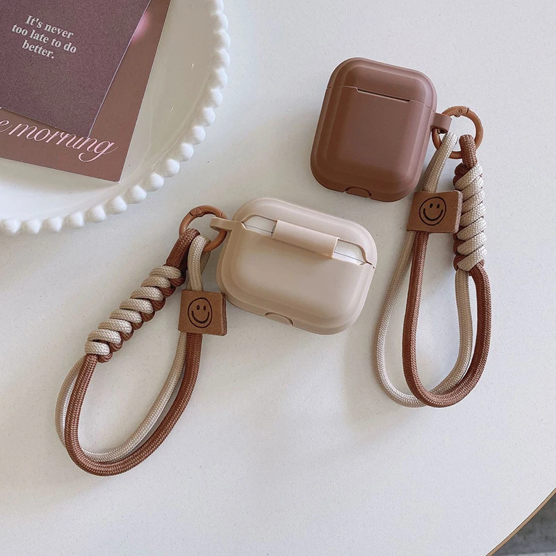 Stylish Silicone Earphone Case with Cute Lanyard - Protective Cover