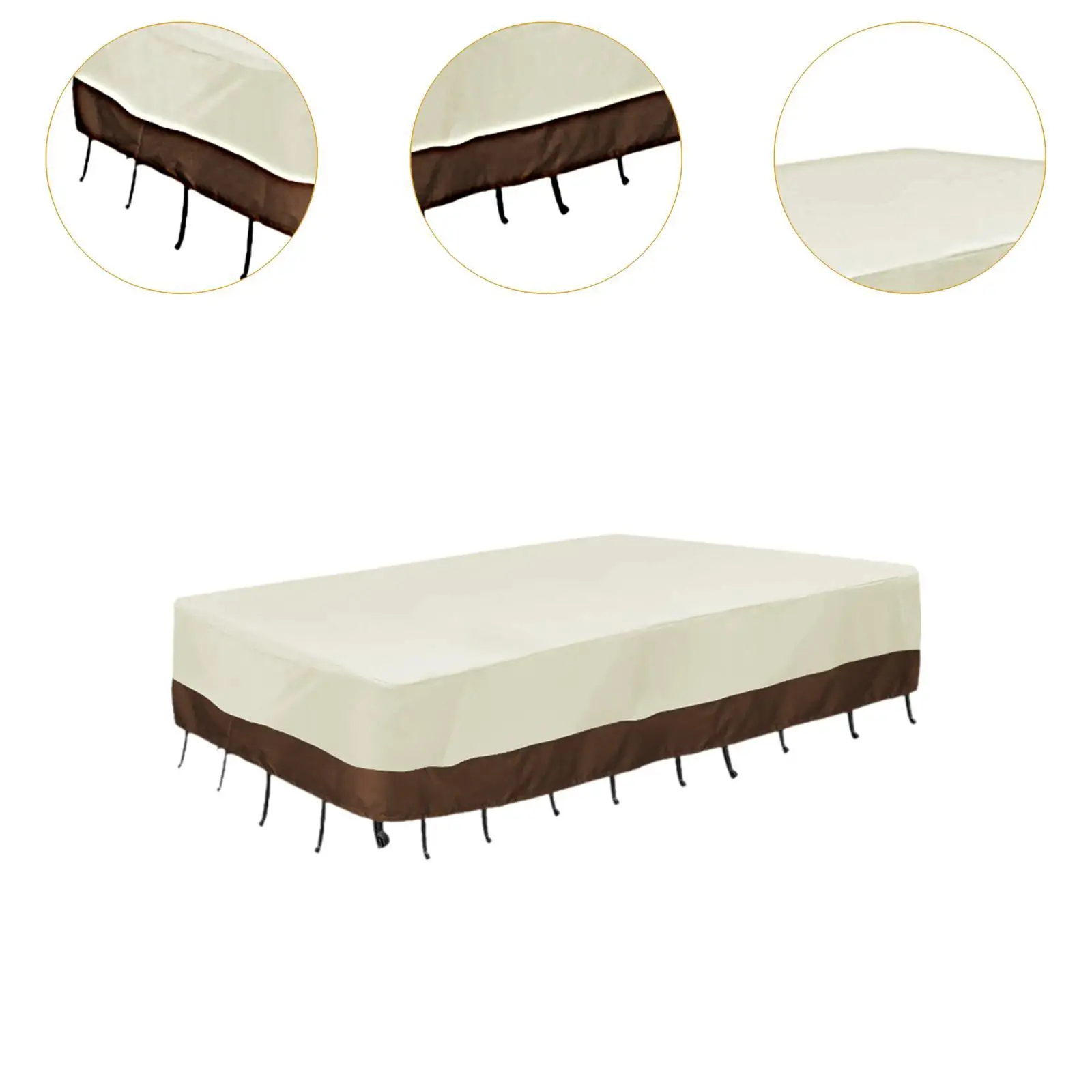 Patio Furniture Set Cover Outside Couch Protection Heavy Duty Supplies for Accessories Lawn Sectional Conversation Set Garden