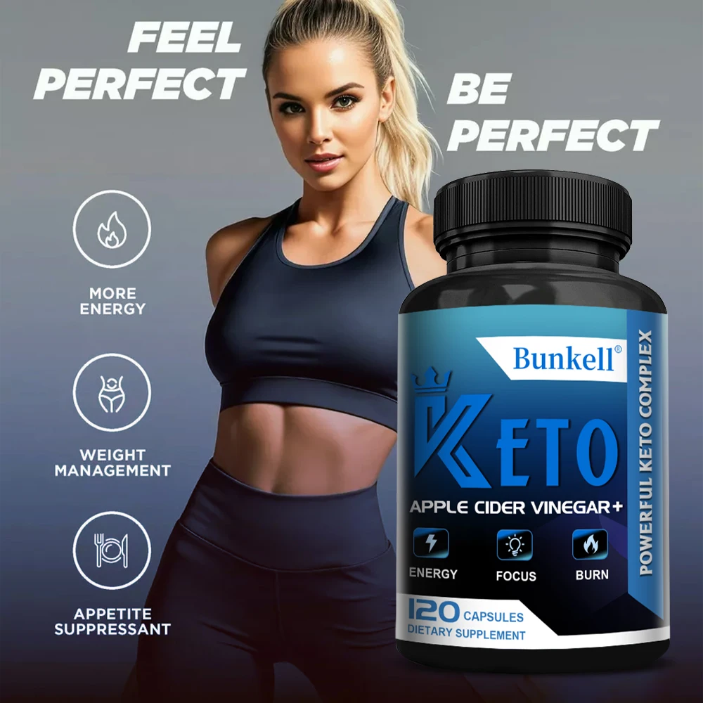 Keto BHB Apple Cider Vinegar Capsules-For Women and Men, Fat Burning, Helps with Focus, Metabolism