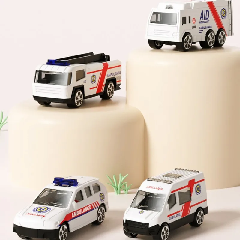 City Fire Truck Car Building Blocks For Police Ambulance Station Deform Street View Fireman Bricks Education Toys No Battery |