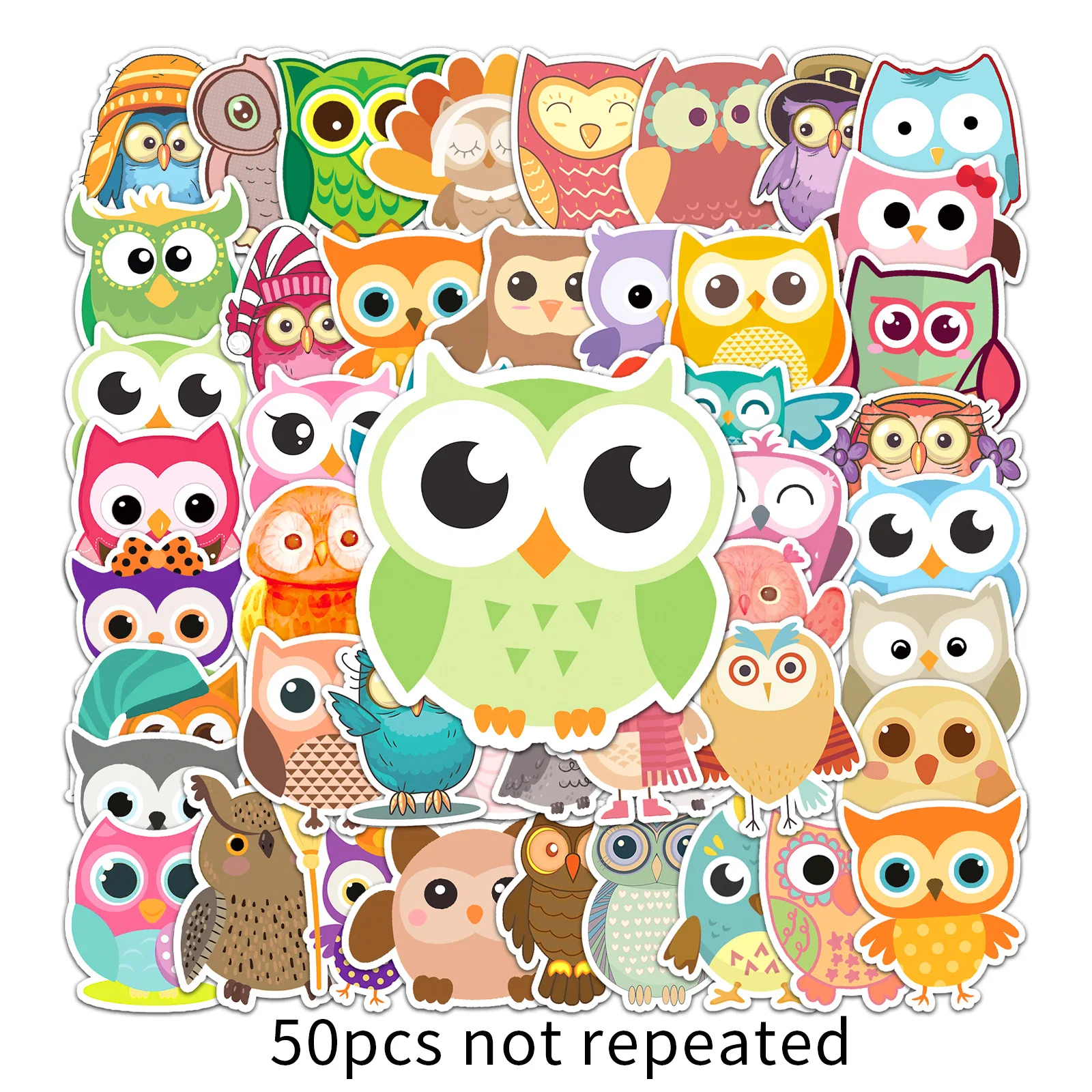 Stickers Cute Cartoon Owl Aesthetic Children's Sticker Pack