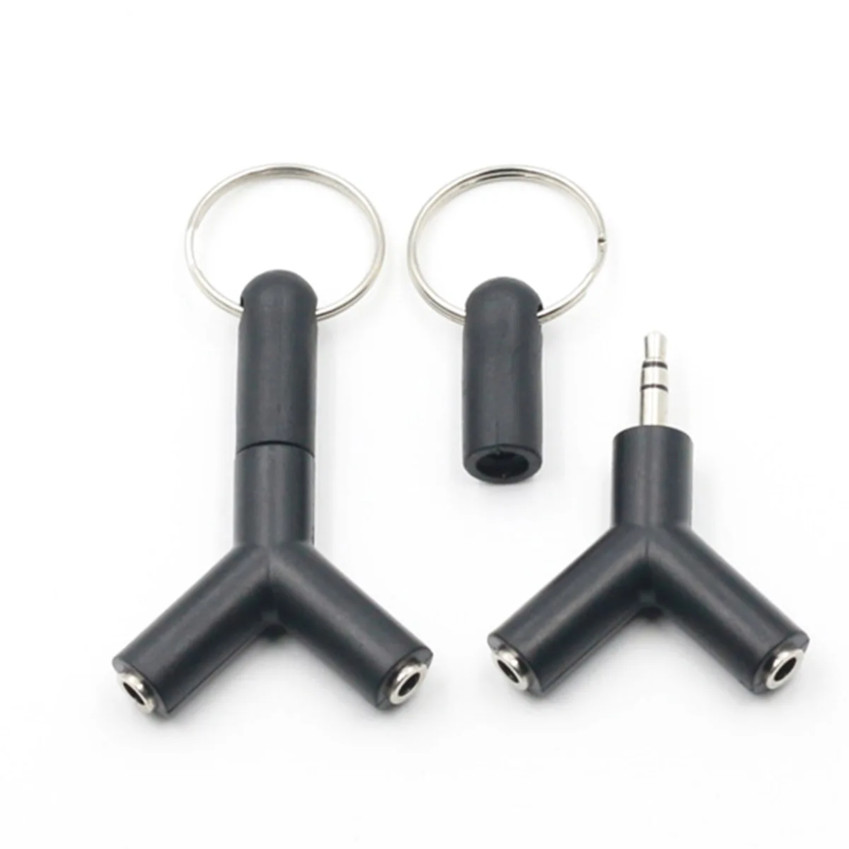 

Разветвитель для наушников 3,5 мм, 2 аудиоадаптера, разветвитель для преобразования наушников, Y-образная штепсельная вилка, Разветвитель для наушников