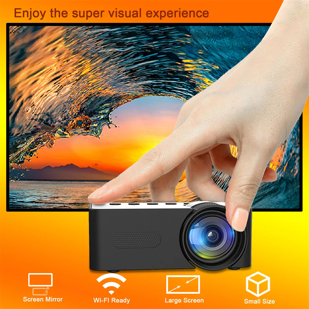YT100 Portable Kids Smart Projector WiFi Mini Projector HD Video Projector For Smart Phones Tablet