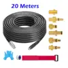 20m Sewer Drain Water Cleaning Hose Sewage Pipe Blockage Clogging Hose Cord Nozzle for Karcher Lavor Bosch Pressure Jet Washer 1