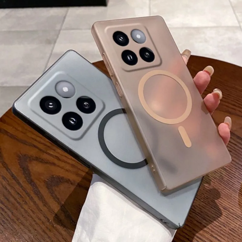 Luxury Matte Candy Transparent Magnetic Phone Case with Magsafe Wireless Charging Compatibility