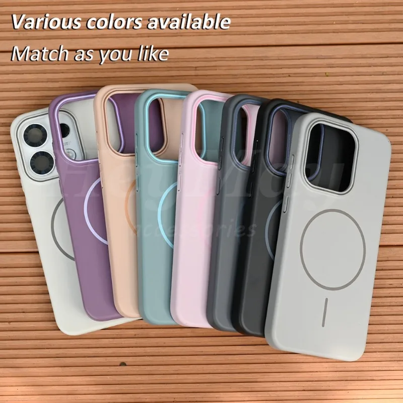 Stylish Magnetic Frosted Finish Skin-friendly Hard Case with Shockproof Protection