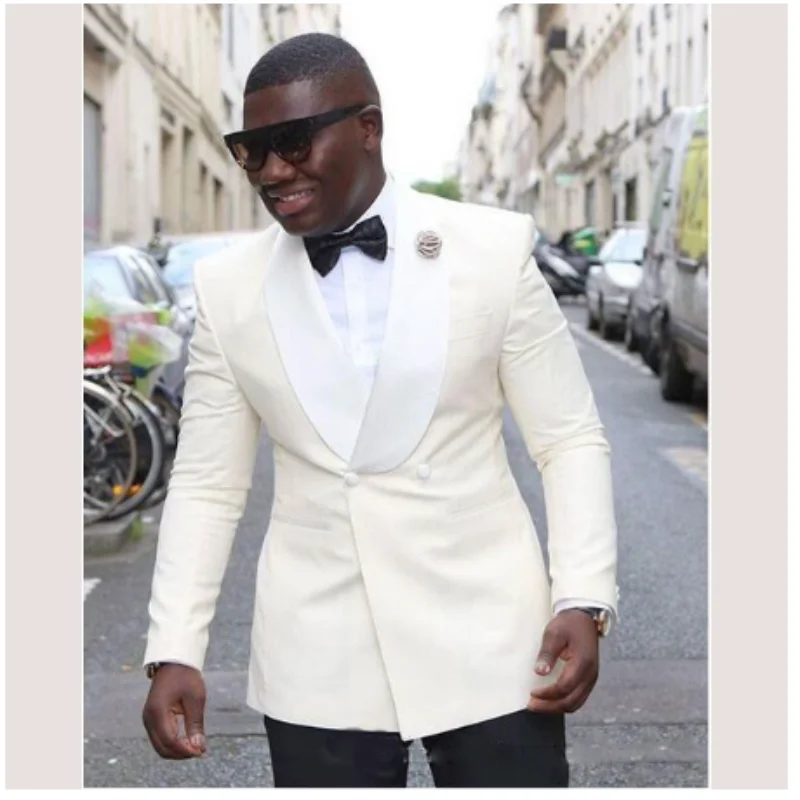 

Summer Blue Men Suits Groom Wedding Tuxedo Best Man Blazer Casual Groomsmen Wear 2 piece Costume Homme Terno Masculino