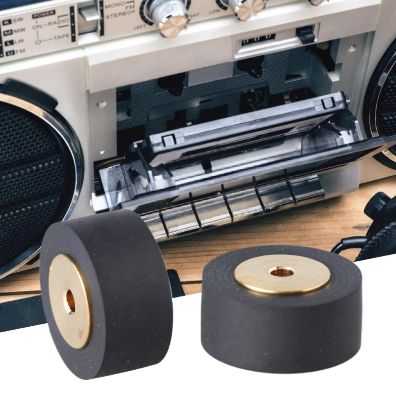 Rubber Pinch Roller Cartridge Radio Tape Recorder Movement Cassette Deck Pressure Belt Wheel 14.2x8x6.5/14.2x7x6.5mm recorder tape accessories recorder tape drive accessories