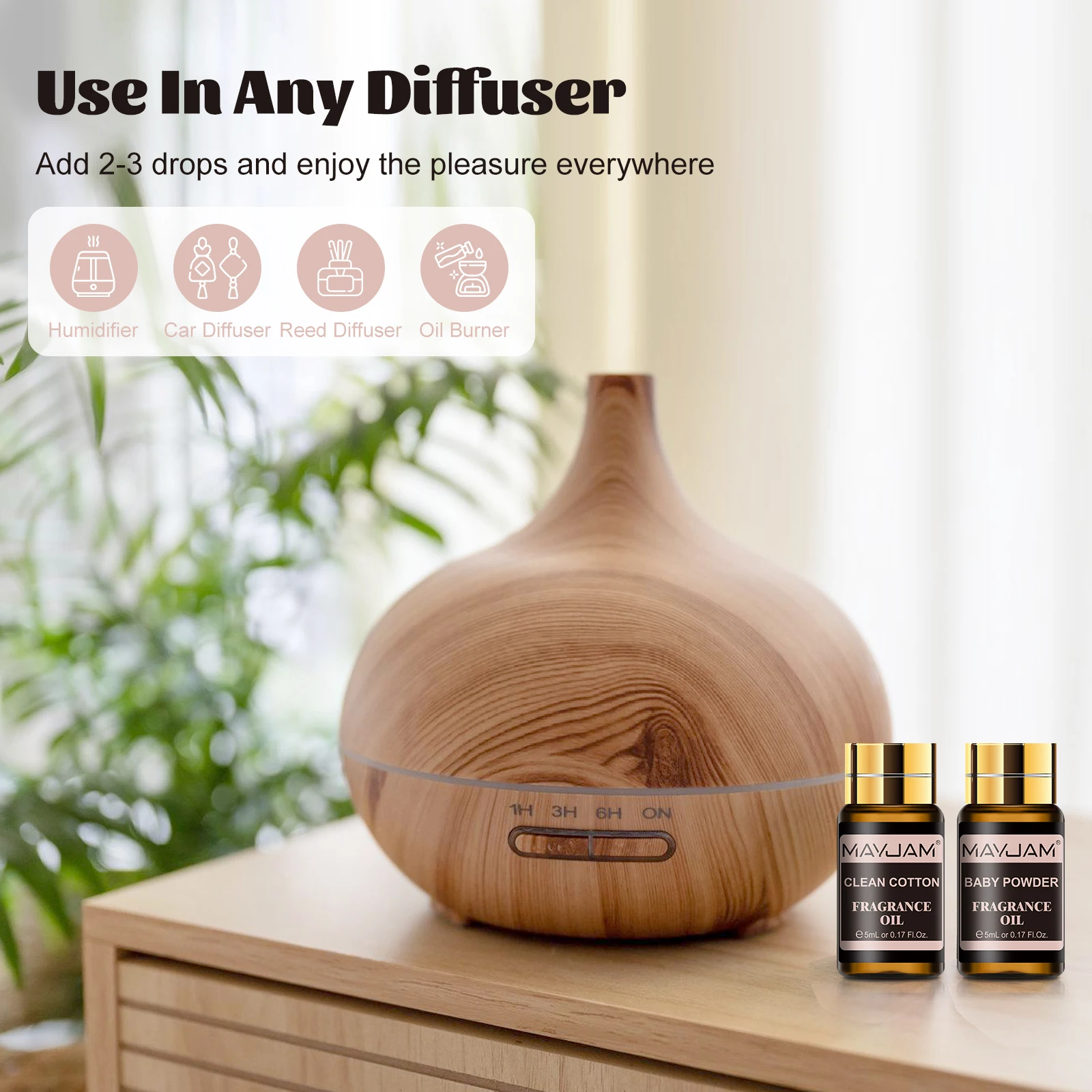 Ultimate Aromatherapy Fragrance Oil Collection - 61-Piece Set for Diffusers, Candles, and Humidifiers