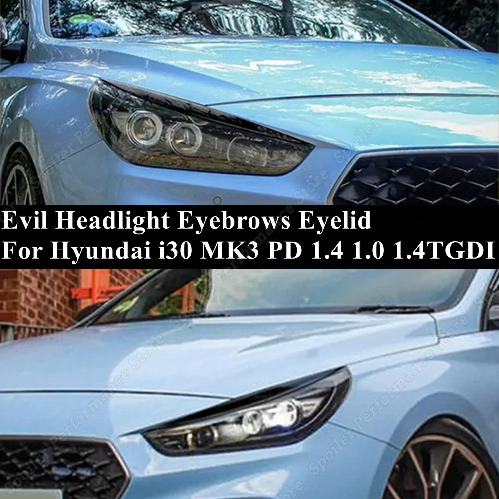 DÉCOR DE CAPOT Hyundai I30N film noir brillant autocollant tuning