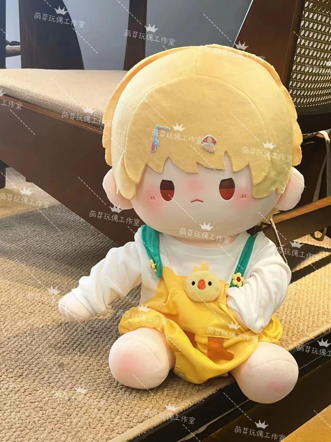 

40cm Cute Anime Role Kurapika Handsome Boy Cosplay Cotton Stuffed Body Dress Up Clothes Cotton Xmas Gift 40cm