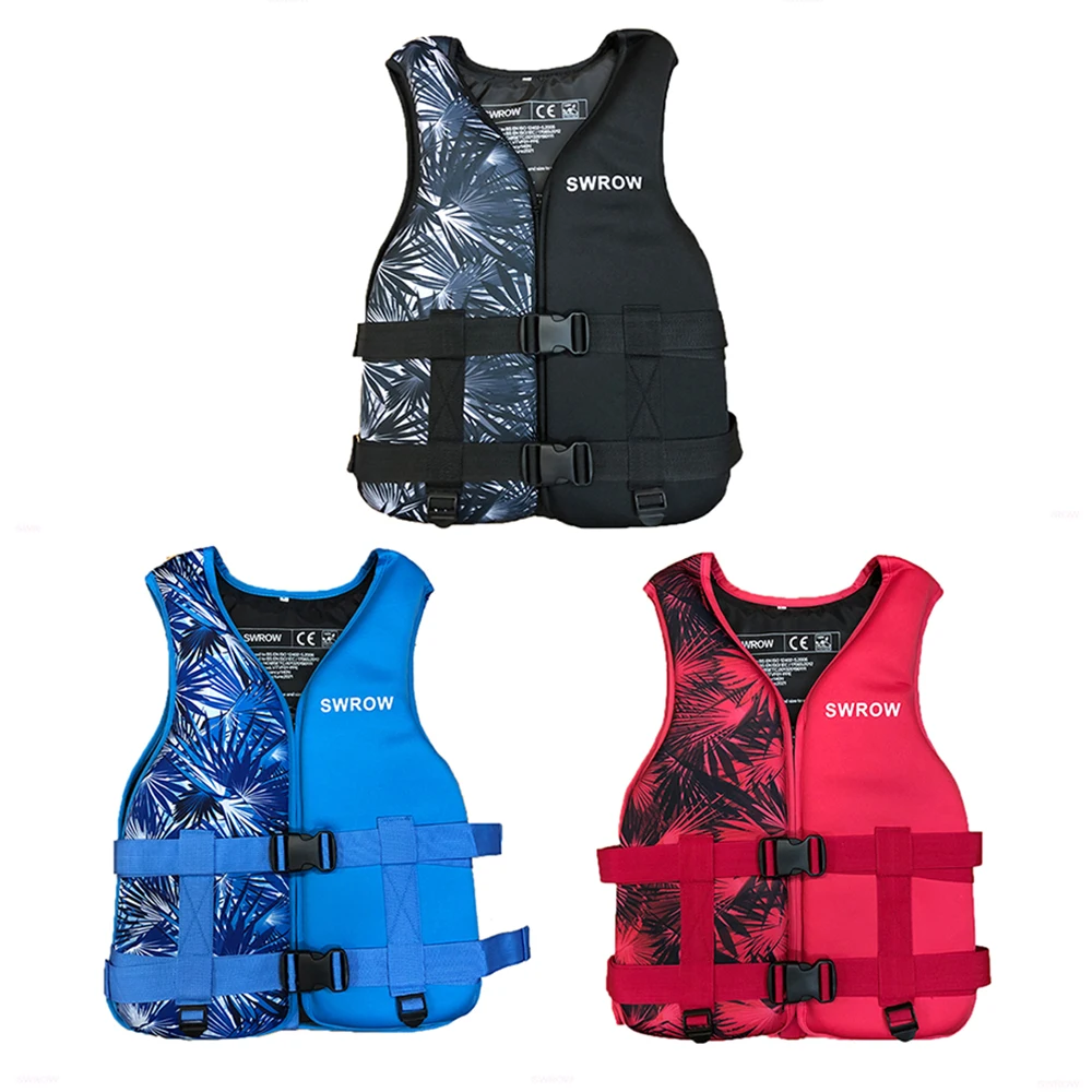 Outdoor Adult Children's Exquisite Printing Neoprene Life Jacket Water Sports Kayak Boating Surfing Rafting Safety Life Jacket scuba diving safety whistle dual frequency whistle water sports equipment outdoor survival boating swimming whistle