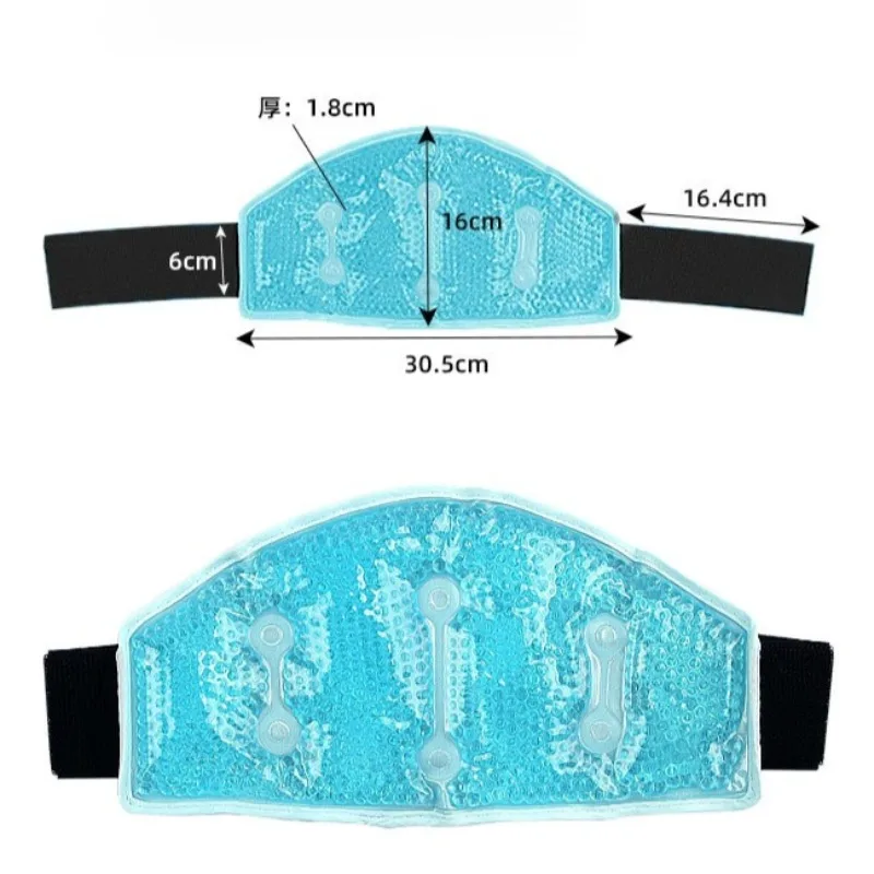 Reusable Gel Bead Neck Strap Hot Cold Compress Wrap with Adjustable Strap for Shoulder Neck Waist Pain Relief