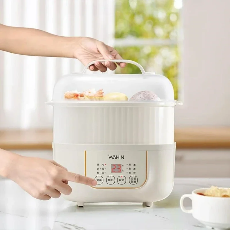 220V Electric Stew Pot Ceramic Double-bladder Electric Stew Pot Waterproof Household Automatic Soup Steamer