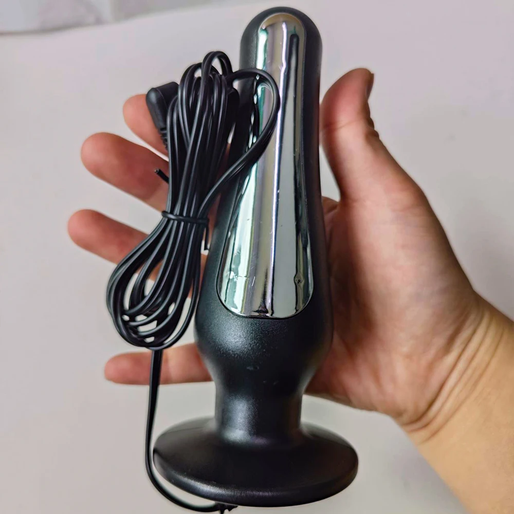 Electric Shock Anal Vaginal Plug Prostate Massage Big Butt Plug Bdsm Sex Toy for Women Masturbator USB Charge Electro Stimulator