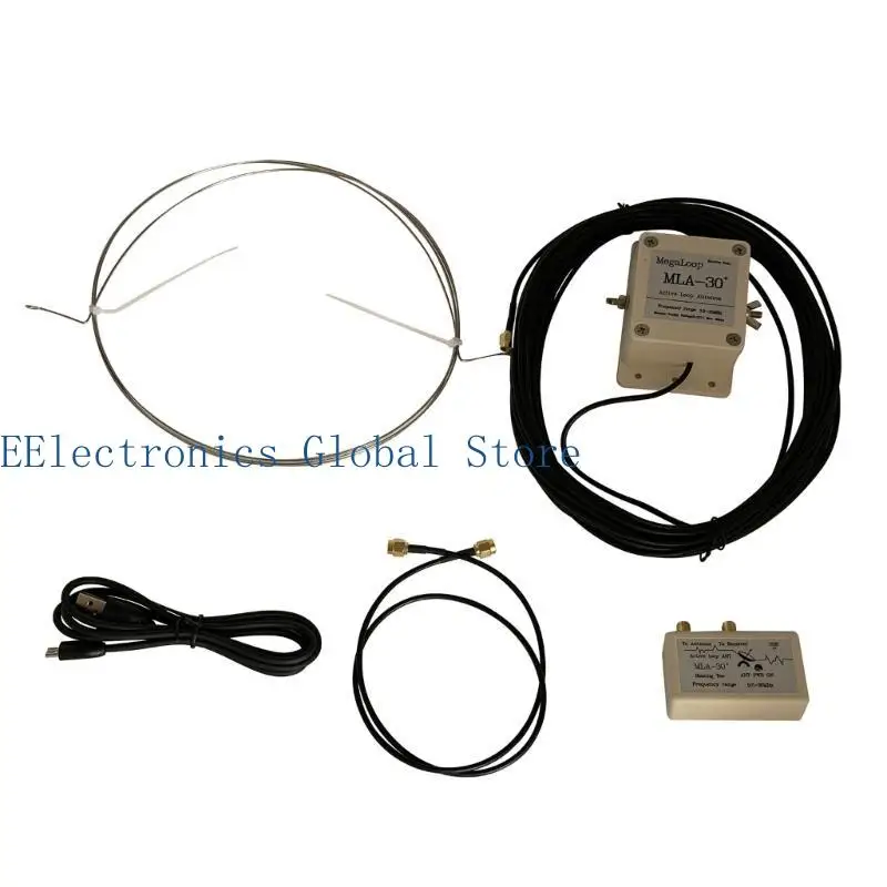 462B 옥상 발코니 라디오 MLA-30+ 플러스 0.530MHz 루프 안테나 중단파 안테나 500kHz30MHz 키트 실외 안테나