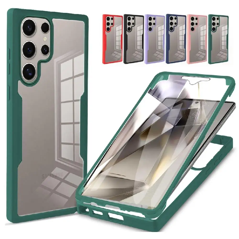 Full Protection Clear 360° Screen Case - Shockproof Bumper Cover