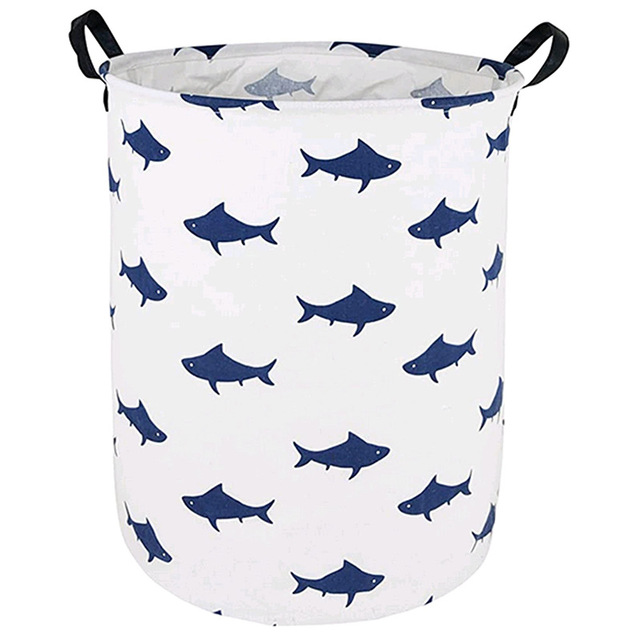 Laundry Basket Round Dirty Clothes Toys Folding Bucket Anti-dust Big Waterproof Storage Laundry Bags for Dirty Clothes