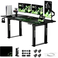 Electric Height Adjustable Standing Desks, 71" X 31.5" Inch 4-Leg Ergonomic Sit To Stand Desk, Powerful Dual Motor Work Desk 2
