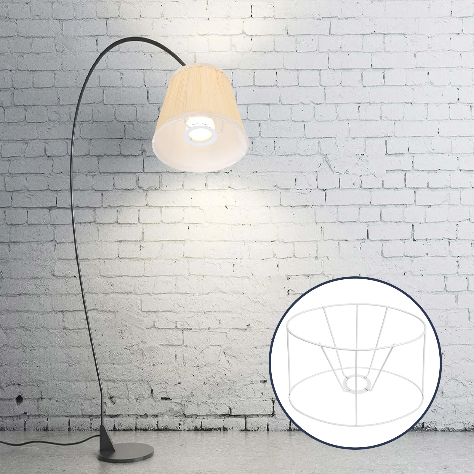 

DIY Lampshades Frame Metal Iron Lampshades Bracket Lampshades Holder for Home
