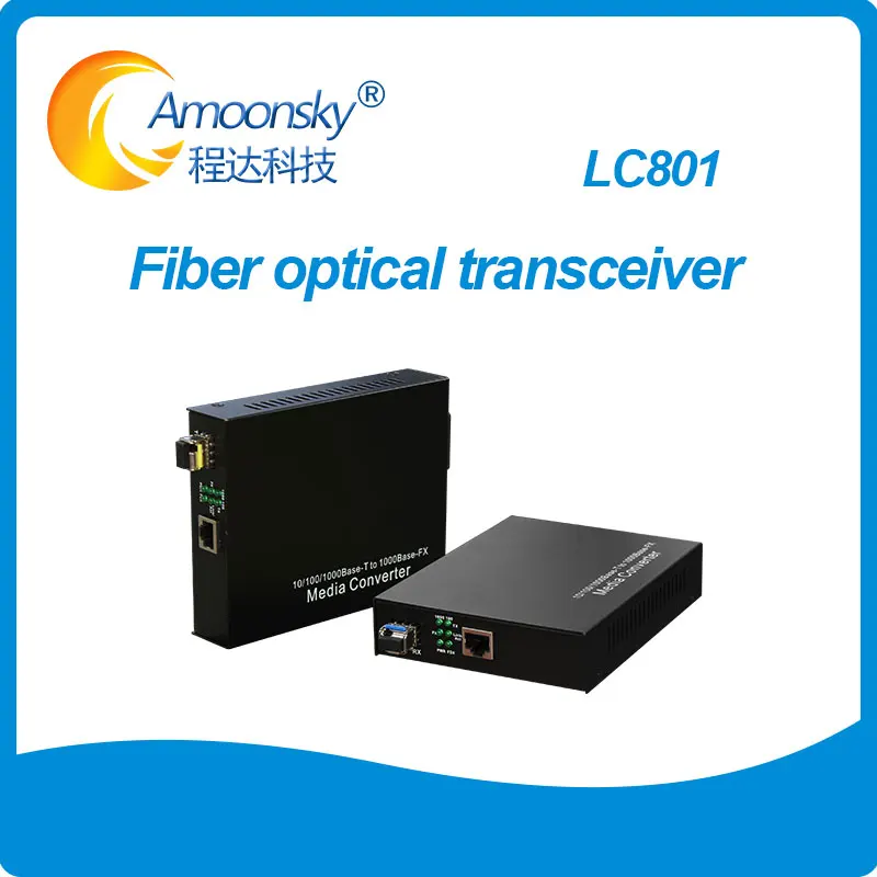 Outdoor Indoor Lc801 Single Mode Doppia Fibra Lc Port Ricetrasmettitore In Fibra Ottica Per Schermi Di Visualizzazione A Led A Colori P3 P5 P4