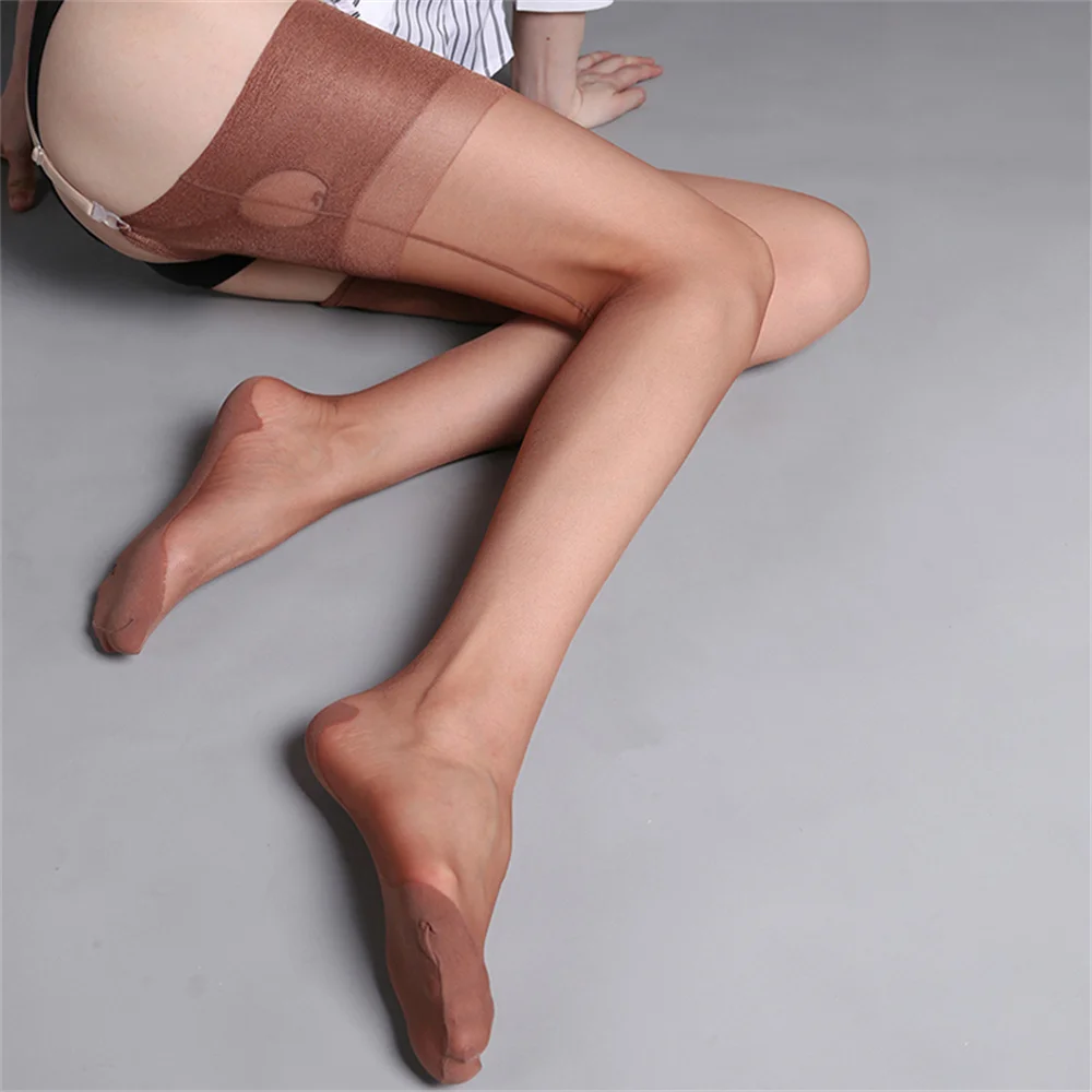 1 paio STRUTWEAR Calze Giarrettiera-Calze con tacco cubano