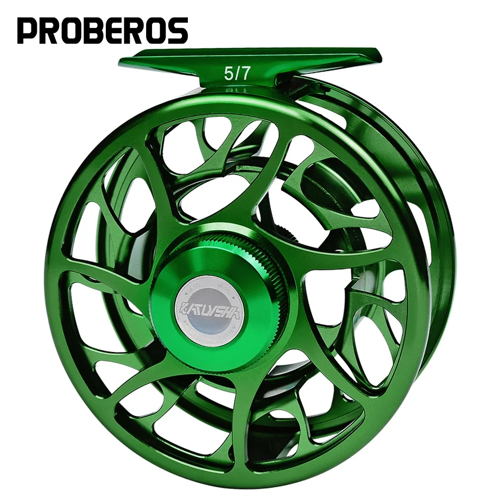 

PROBEROS Fly Fishing Reel Aluminum 5/7-7/9 WT 3+1BB Left&Right Handle Fish Casting Fishing Articles