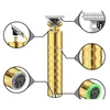 Kemei T9 Gold Hair Clipper Professional Electric Barber Zero Gapped Hair Trimmer 0mm Hair Cutting Machine Men USB Rechargeable 4