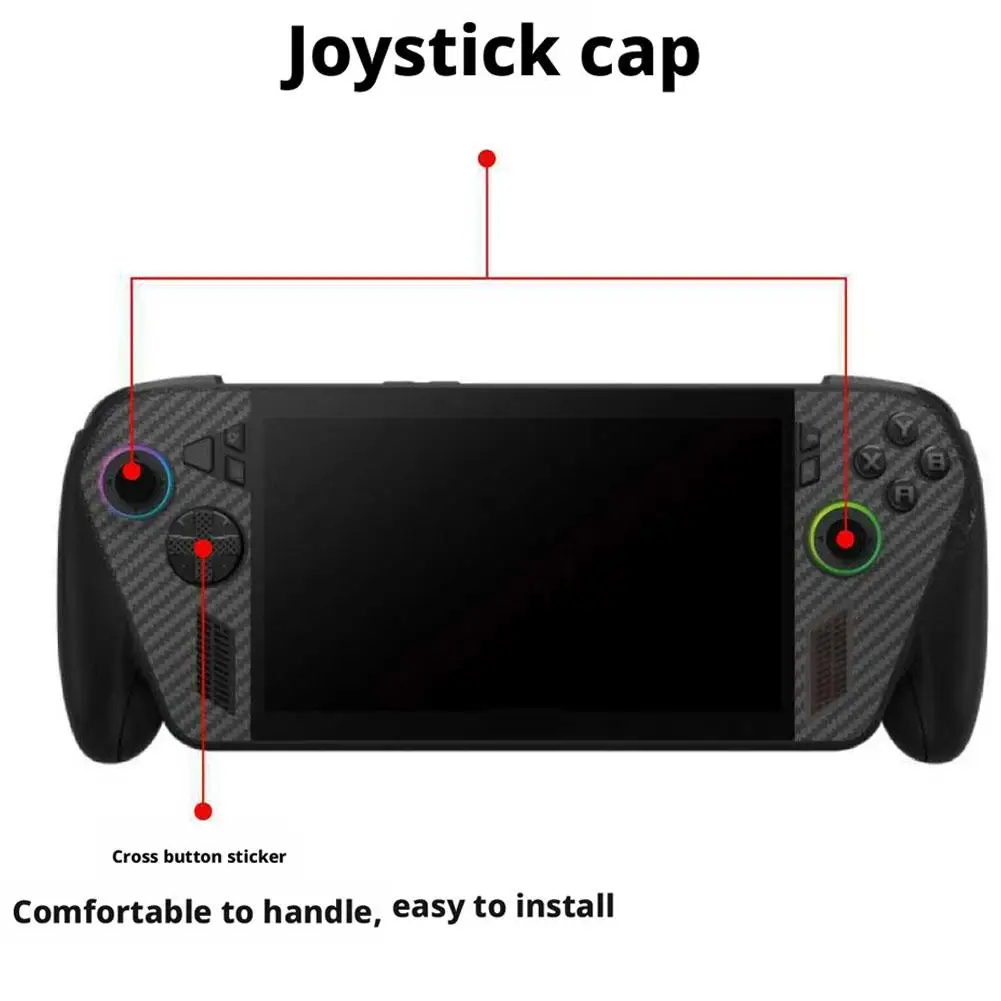 ROG Dustproof Wear-Resistant Texture Sticker for Handheld Game Consoles - All-Round Scratch Protection