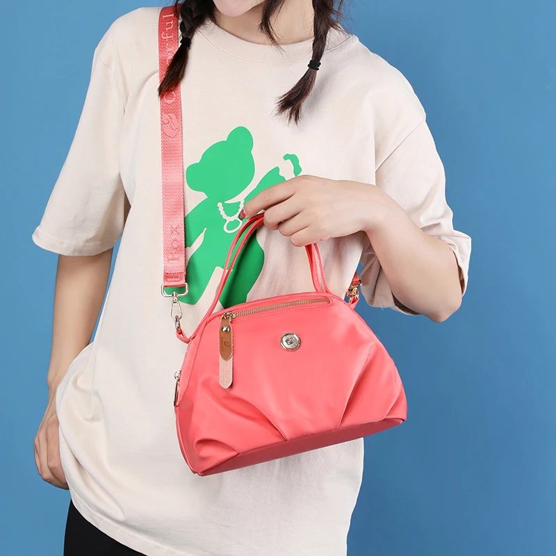 Women Handbags Nylon Lady's Handbag Waterproof Crossbody Bag Casual Messenger Bag Lady Cell Phone Clutch Lightweight Shoulder For Girl