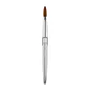 100% Pure Kolinsky Nail Brush Silver UV Gel Polish Nail Art Extension Builder Manicure Nail Pen Painting Drawing Brushes 3