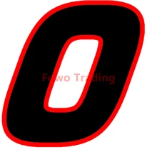

Fuwo Trading Personality Quare Font Race Number Racing Number Sticker Waterproof Vinyl PVC Car Sticker Decal for Car Motor Bike