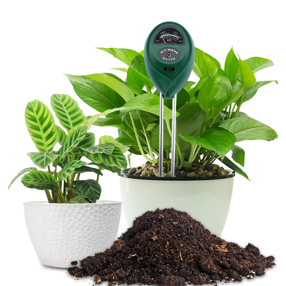 Soil Moisture Meter 3 in 1 Soil PH Meter Tester Water Acidity Humidity Light Test Garden Plants Flowers Moist Tester soil moisture sensor soil tester soil moisture meter