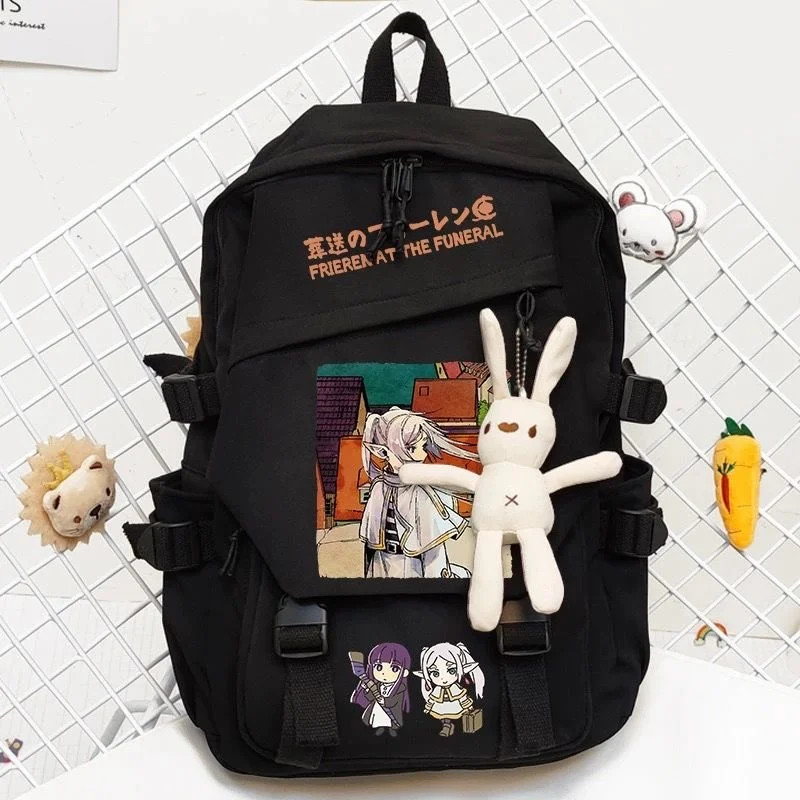 

Frieren: Beyond Journey's End Cartoon Backpack Teenarges Schoolbag Men Women Fashion Outdoor Shoulder Laptop Travel Bags Mochila