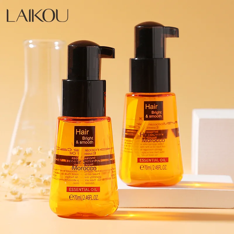 Moroccan Hair Care Essential Oil 70ml Smoothing Dry Hair Repairing and Fury Hair Tail Oil No Wash