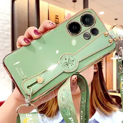 Versatile Crossbody Phone Holder with Wrist Strap and Neck Lanyard - Stylish Gift Idea for V30 Lite (Light green)
